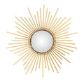 Safavieh Home Collection Rosaland 24-inch Gold Sunburst Round Mirror
