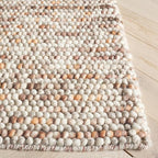 SAFAVIEH Natura Collection Runner Rug - 2'3" x 8', Dark Brown & Beige, Handmade Wool Blend, Textured Design, Ideal for Hallway, Bedroom, Foyer (NAT620E) - color: Dark Brown/Beige, size: 2'3" x 8' (Runner)