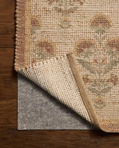 Loloi Chris Loves Julia Rue Collection RUE-01 Wheat/Sage 9'-3" x 13' Area Rug Jute Neutral Floral Living Room Bedroom Rug - color: Wheat / Sage, size: 9'3" x 13' (Rectangular)