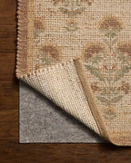 Loloi Chris Loves Julia Rue Collection RUE-01 Wheat/Sage 9'-3" x 13' Area Rug Jute Neutral Floral Living Room Bedroom Rug - color: Wheat / Sage, size: 9'3" x 13' (Rectangular)