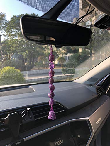 Hanging Ornaments Natural Amethyst Ornaments Home Decor Gemstones Reiki Feng Shui Ornament Window Wall Ornament - color: A-style 5