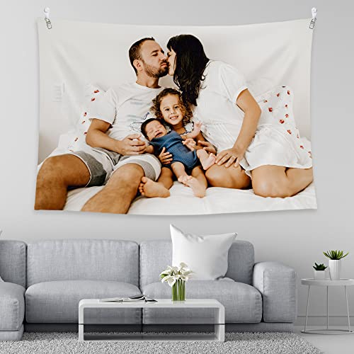 BLINGPAINTING Custom Tapestry: Upload Images, Personalize, Create Your Own Wall Hanging for Living Room, Bedroom, Dorm (27" W x 39" L) - size: 39"L x 27"W