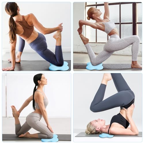 2 packs Yoga Knee Pad Mats Extra Thick for Knees Elbows Wrist Hands Head Foam Pilates Kneeling pad Yoga Knee Cushion Thick Exercise Pads for Knees Elbows Wrist Hands Head Foam Pilates Kneeling pad，Support Foam Pads for Women and Men - color: blue