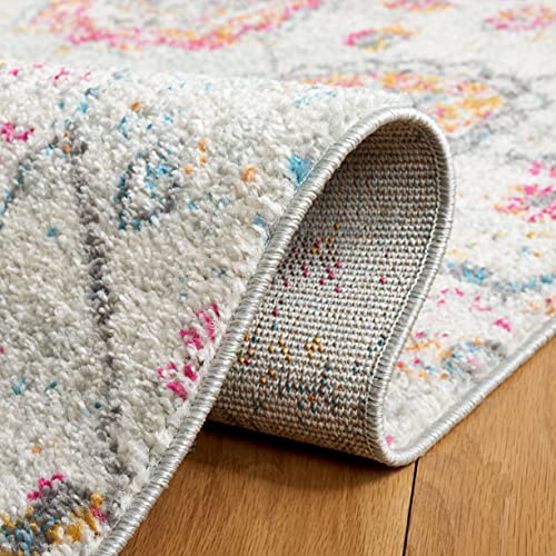 SAFAVIEH Madison Collection Runner Rug - 2'3" x 8', Grey & Gold, Boho Chic Glam Paisley Design, Non-Shedding & Easy Care, Ideal for High Traffic Areas in Living Room, Bedroom (MAD600F) - color: Grey/Gold, size: 2'3" x 8' (Runner)