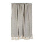 DII Chevron Throw Collection Handloomed Cotton, 50x60, Gray - color: Gray, size: 50x60"