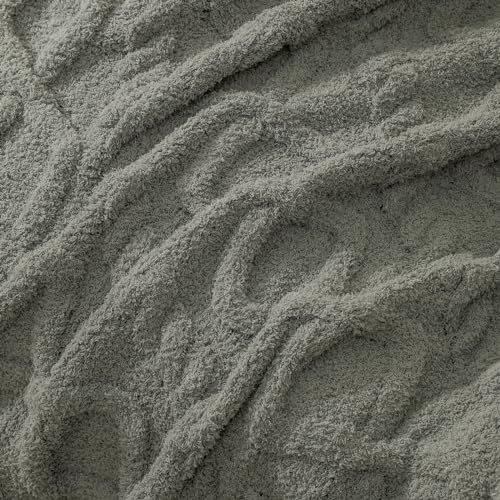 bearberry Plush Fleece Blanket Ultra Cozy & Warm Cable Knit - Machine Washable Throw for Living Room, Bedroom, Office | Lightweight Fuzzy Blanket for Adults, Kids, Pets (Grey, 50”x60”) - color: Cable Knit Grey, size: Throw(50″x60″)