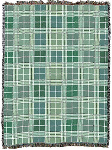 Pure Country Weavers Plaid Blanket Heather Tartan - Patterns Gift Tapestry Throw Woven from Cotton - Made in The USA (72x54) - color: Heather