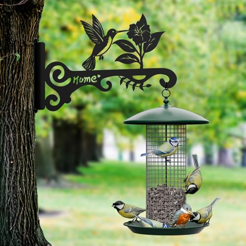 Metal Plant Hooks (2-Pack) - Decorative Wall Hangers with Bird Design for Indoor & Outdoor Use - Hanging Brackets for Plants, Flower Baskets, Bird Feeders, Lanterns - Patio, Garden, Home Decor - style: 2 Pcak Bird
