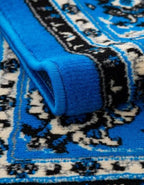 Unique Loom Sialk Hill Collection Area Rug - Washington (2' 2" x 8' 2" Runner, Dark Blue/ Black) - color: Dark Blue/Black, size: 2'2" x 8'2" (Runner)