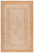 SAFAVIEH Natural Fiber Collection Area Rug - 6' x 9', Natural & Ivory, Handmade Farmhouse Boho Coastal Rustic Jute, Ideal for High Traffic Areas in Living Room, Bedroom (NF885B) - size: 6' x 9' (Rectangular)