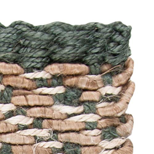 SAFAVIEH Natural Fiber Collection Runner Rug - 2'6" x 12', Blue & Natural, Handmade Jute, Ideal for High Traffic Areas in Living Room, Bedroom (NF454A)