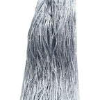 1x2 M Door String Curtain Rare Flat Silver Ribbon Thread Fringe Window Panel Room Divider Cute Strip Tassel for Wedding Coffee House Restaurant Parts, Grey - color: Grey