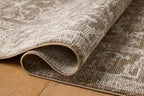 Loloi Magnolia Home by Joanna Gaines Pace Collection PAC-01 Bark/Natural 5'-3" x 5'-3" Round Area Rug - color: Bark / Natural, size: 5'3" (Round)