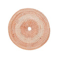 LEIQI Handwoven Rattan Round Flat Wall Basket Nordic Styles Artisanal Weave Hanging Wall Decors for Living Room - size: C