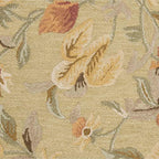 SAFAVIEH Blossom Collection 4' x 6' Green/Multi BLM785A Handmade Floral Premium Wool Area Rug - size: 4' x 6' (Rectangular)