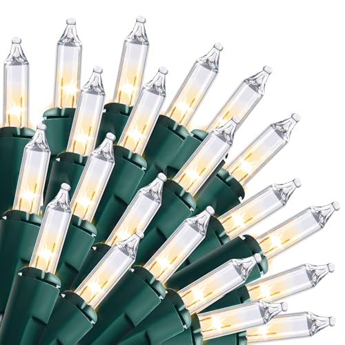 Joiedomi Clear Christmas String Lights Indoor,300(2x150) Mini White Fairy Light,62.4FT Lighting Decor for Patio Dorm Classroom Bedroom Holiday Wedding Party Garland Birthday Festival,Green Wire - size: 150 Lights×2 Pack