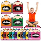 Tinideya 12 Pcs Kids Carpet Circle Seats for Class 16 Inch Round Classroom Rug Back to School Floor Cushions Soft Educational Mat Non Slip First Day of School Learning Playing Areas(Pencils) - style: Pencils