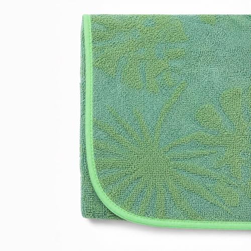 100% Cotton Throw Blanket for Couch Sofa or Bed All Season Terry Blankets & Throws, Lightweight & Breathable Cotton Blanket, Picnic Rug, Terry Bed Sheet (Green) - color: Green