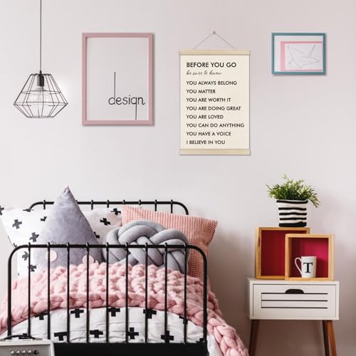 DOI-LANEE Positive Affirmations Wall Decor, Inspirational Motivational Office Wall Art, Therapist Office Decor, Mental Health Posters for Classroom School Counseling 16x12 inch - color: Off-White A06