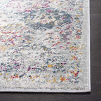 SAFAVIEH Madison Collection Runner Rug - 2'3" x 18', Grey & Gold, Boho Chic Distressed Design, Non-Shedding & Easy Care, Ideal for High Traffic Areas in Living Room, Bedroom (MAD611F) - color: Grey/Gold, size: 2'3" x 18' (Runner)