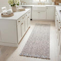 SAFAVIEH Natural Fiber Collection Runner Rug - 2'3" x 8', Grey & Natural, Handmade Woven Fringe Jute, Ideal for High Traffic Areas in Living Room, Bedroom (NF826F) - color: Grey/Natural, size: 2'3" x 8' (Runner)