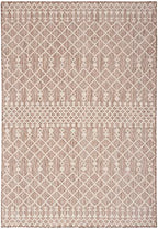 Nourison Home Positano Beige 7' x 10' Area Rug - Easy Clean, Non Shedding, Bed Room, Living Room, Dining Room, Kitchen (7' x 10') - color: Beige, size: 7' x 10' (Rectangular)
