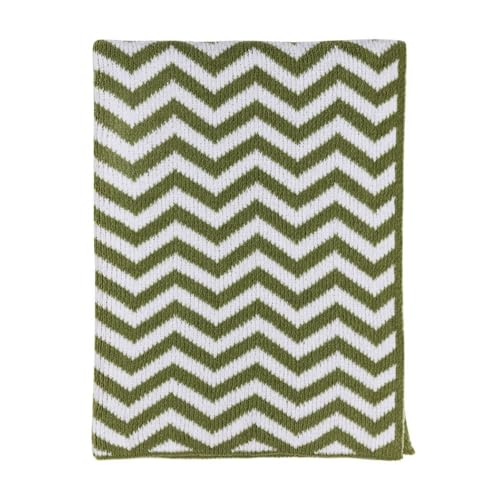 Living Textiles Sage Chevron Chenille Soft Baby Blanket Knitted Reversible Premium Cozy Fabric for Best Comfort -Infant,Toddler,Newborn,Swaddle,Nursery,Boy,Girl,Unisex,Throw,Crib,Stroller,Gift 40x30in - color: Sage Chevron
