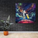 ENMOON Funny Anime Tapestry for Teen Girls Men Bedroom Living Room Dorm Decor(48 * 48 inch)