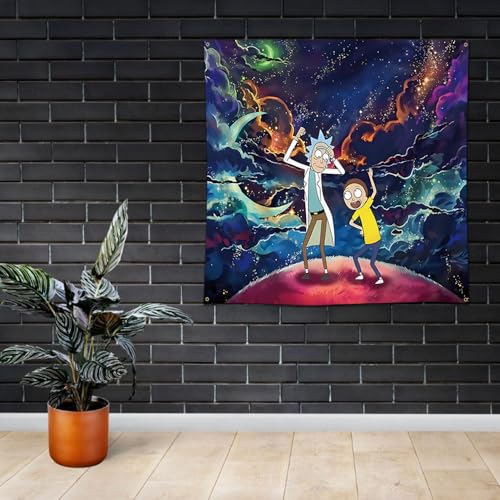 ENMOON Funny Anime Tapestry for Teen Girls Men Bedroom Living Room Dorm Decor(48 * 48 inch)