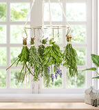 2pack Herb Drying Rack With Golden Herb Dryer Hooks, Hanging Rack With Wooden Balls, Golden Color