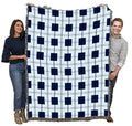Pure Country Weavers Blueberry Plaid Blanket - Gift Tapestry Throw Woven from Cotton - Made in the USA (72x54) - color: Blueberry