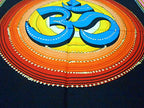 Om/Aum Cotton Batik Wall Hanging Painting Yoga : Size 43"x30" Inches - color: Aum/ Om