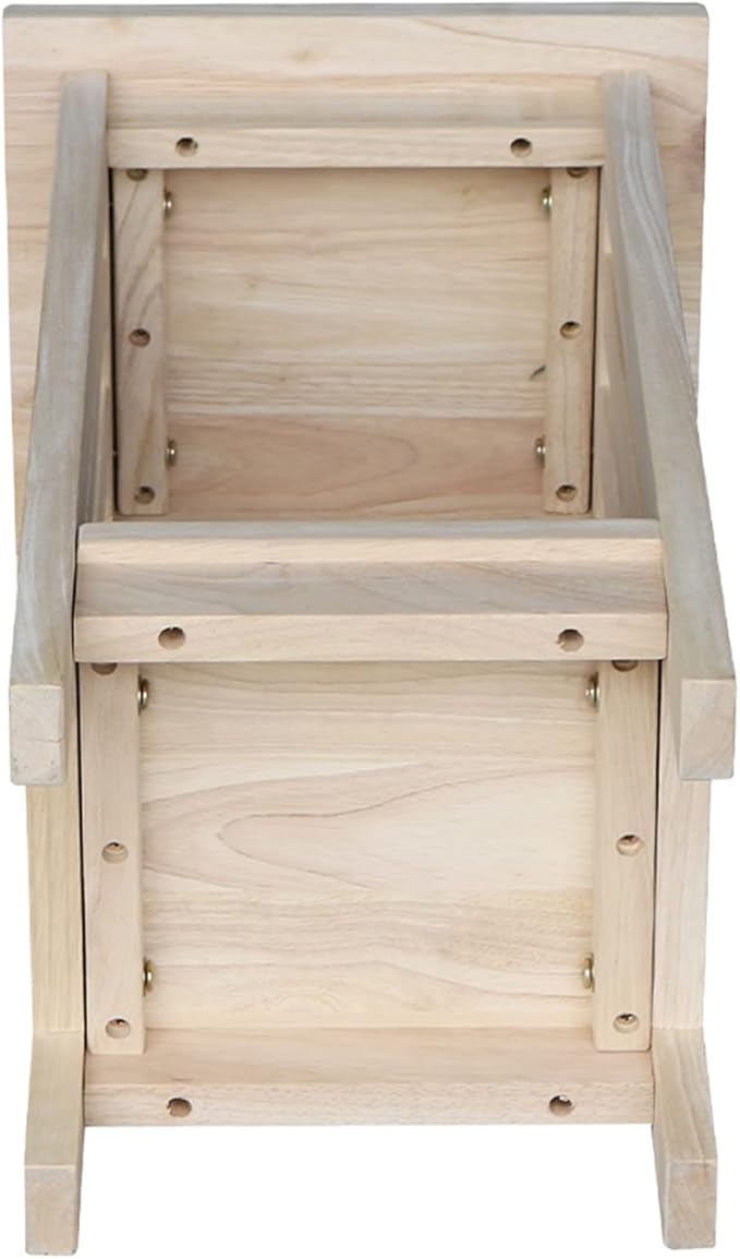 International Concepts Mission Plant Stand, 24-Inch High, Solid Parawood, Unfinished