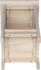 International Concepts Mission Plant Stand, 24-Inch High, Solid Parawood, Unfinished