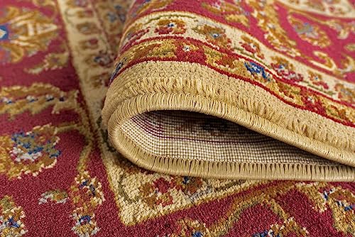 6ft Octagon Indoor Area Rug for Living Room, Dining Room, Bedroom, Entryway | Alfombras para Salas | Traditional, Oriental | Ivory 5'3'' Octagon - color: Ivory - Sariya, size: 5'3" x 5'3" (Rectangular)