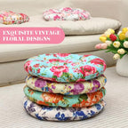 Briwooody 6 Pcs Boho Floor Pillow Cushions Seating 15 x 15 Inches Boho Floor Pillow Round Seat Reading Chair Cushions Yoga Mandala Meditation Pouf for Classroom Home School Playing Supplies