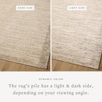 Loloi Jeremiah Brent Bleecker Collection BLE-02 Sand/Charcoal 2'-7" x 10'-0" Runner Rug - color: Sand / Charcoal, size: 2'7" x 10' (Rectangular)