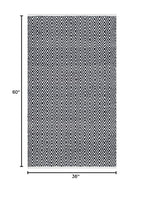 SAFAVIEH Boston Collection 3' x 5' Navy BOS682D Handmade Flatweave Cotton Area Rug - color: Navy, size: 3' x 5' (Rectangular)