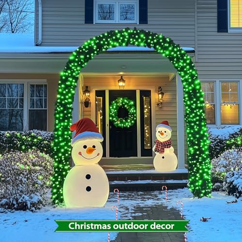 JMEXSUSS 2 Pack Solar String Lights Outdoor Waterproof, Total 400 LED 151FT Solar Christmas Lights Outdoor, 8 Modes Christmas Light for Outside Patio Yard Tree Decorations, Green - color: Green, size: 200LED*2