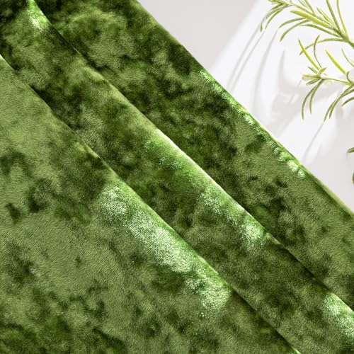MIULEE Velvet Throw Pillow Covers Set of 2, Soft Neutral Decorative Spring Pillow Cases with Luxurious Textured Vintage Cushion Covers for Home Decor Couch Sofa Bed, Moss Green 18x18 inch - color: Moss Green, size: 18" x 18" (Pack of 2)