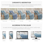 BOURINA Fluffy Chenille Knitted Fringe Throw Blanket Lightweight Soft Cozy for Bed Sofa Chair Throw Blankets, Blue 50" x 60" - color: A-blue, size: 50"×60"
