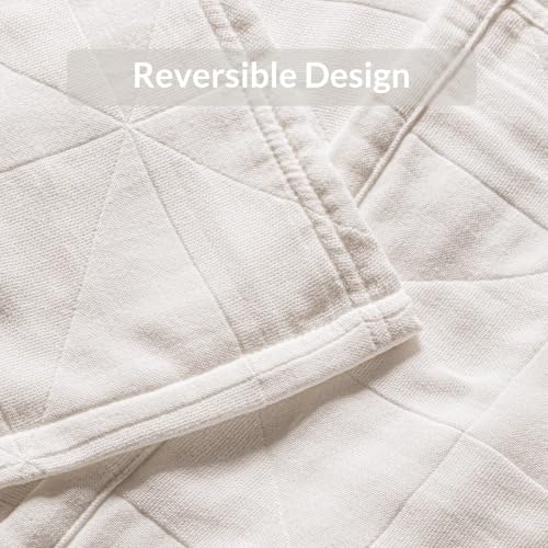 Exclusivo Mezcla 100% Cotton Muslin Blanket for Bed, King Size 4-Layer Moisture-Wicking and Breathable Ultra Soft Gauze Blanket for Spring Summer, 104"x90", Beige - color: Beige, size: King (104"x90")