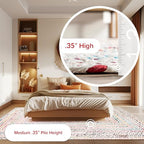 Nuloom Tammara Ivory/Multicolor, 3' x 5' Oval, Hand Braided, Bohemian, Cotton, Soft and Cozy, High Traffic, Stain Resistant, Easy Clean, Durable Runner for Bedroom, Living Room, Dining, Den