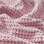 WESHIONGOO Pink Throw Blanket for Couch Soft Knit Throw Blanket with Chenille Yarn Non-Shedding, Chenille Blanket for Living Room Bed Sofa (50"*60") - color: Pink