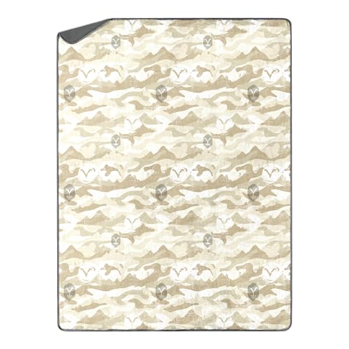 Northwest Yellowstone Silk Touch Sherpa Throw Blanket, 60" x 80", Camo - color: Camo, size: 60" x 80"