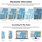NEWCOSPLAY Super Soft Throw Blanket Blue Premium Silky Flannel Fleece 3D Waffle Checkered Lightweight Bed Blanket All Season Use (Blue, Throw(50"x70")) - color: Blue, size: Throw(50"x70")