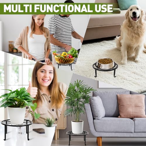 ESRICH 10 Pack Plant Stand, Metal Plant Stands for Outdoor Indoor Plants, Heavy Duty Plant Stands for Multiple Plant, Anti-Rust Iron Plant Pot Shelffor Planter, Potted Plant Holder for Garden Home