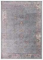 SAFAVIEH Vintage Collection Accent Rug - 4' x 5'7", Turquoise & Multi, Oriental Distressed Viscose Design, Ideal for High Traffic Areas in Entryway, Living Room, Bedroom (VTG117-2220)