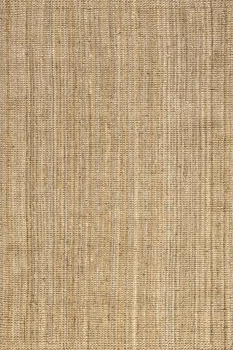 Nuloom Ashli Hand Woven, Natural, 4' x 6', Farmhouse, Jute, Soft and Textured, High Traffic, Stain Resistant, Easy Clean, Durable Area Rug for Bedroom, Living Room, Dining, Den, Foyer, Entryway - color: Natural, size: 4' x 6' (Rectangular)