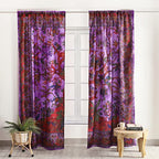 Popular Handicrafts Indian Hippie Bohemian Beautiful Tie Dye Tree of Life Birds Curtain Panels Purple - color: Purple, size: 38"W x 83"L (Pack of 2)